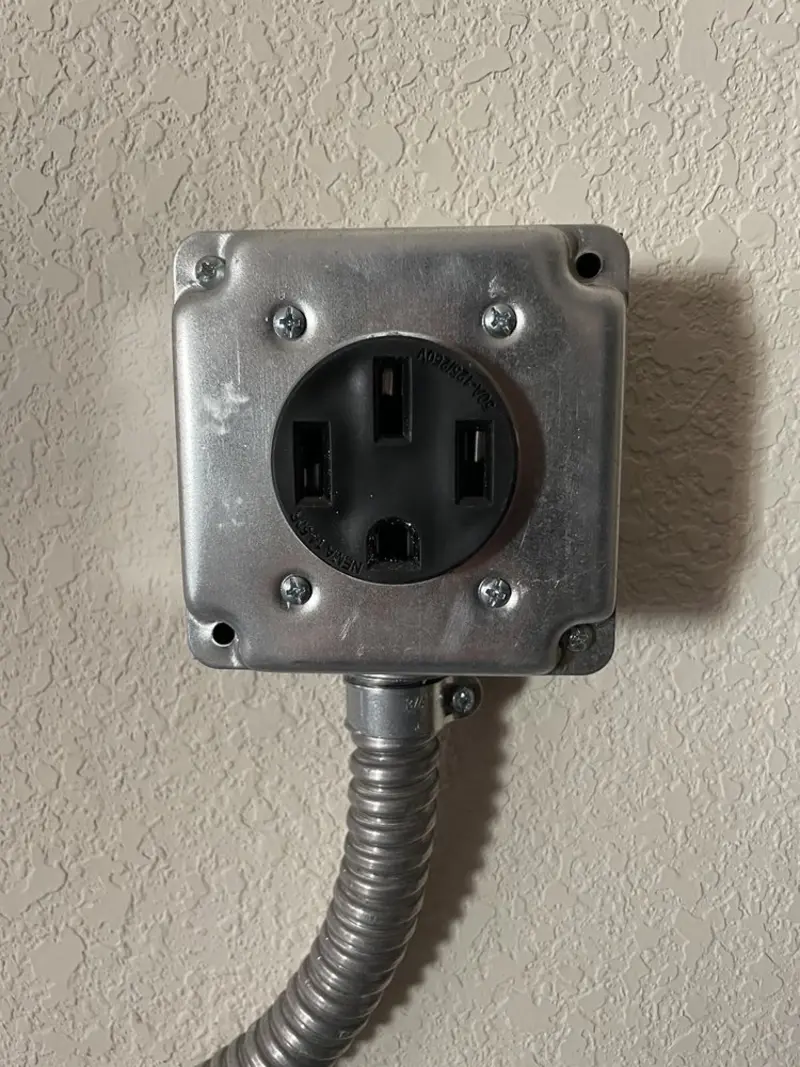 NEMA 14-50 outlet installed for Smart Home Electrical in Trumann